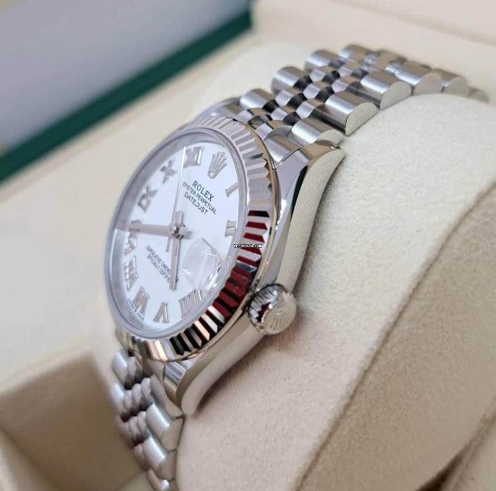 Rolex Datejust 31 NEW 2024 Datejust 31 WHITE ROMAN JUBILEE 278274
