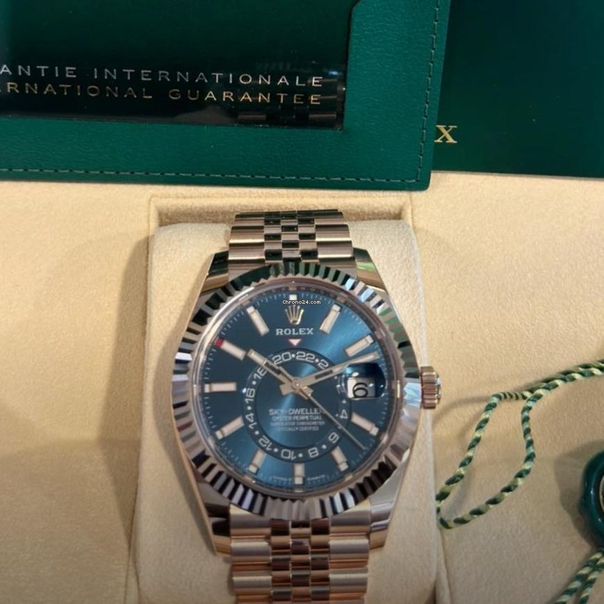 Rolex Sky-Dweller NEW RELEASE 2024 Sky-Dweller JUBILEE BLUE-GREEN DIAL 336935