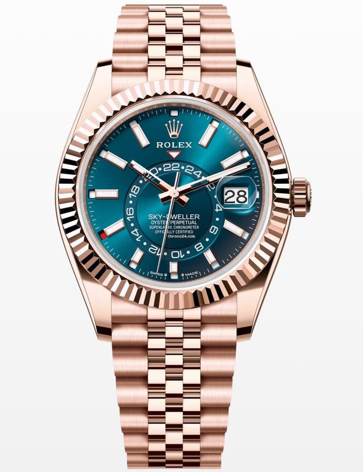 Rolex Sky-Dweller NEW RELEASE 2024 Sky-Dweller JUBILEE BLUE-GREEN DIAL 336935