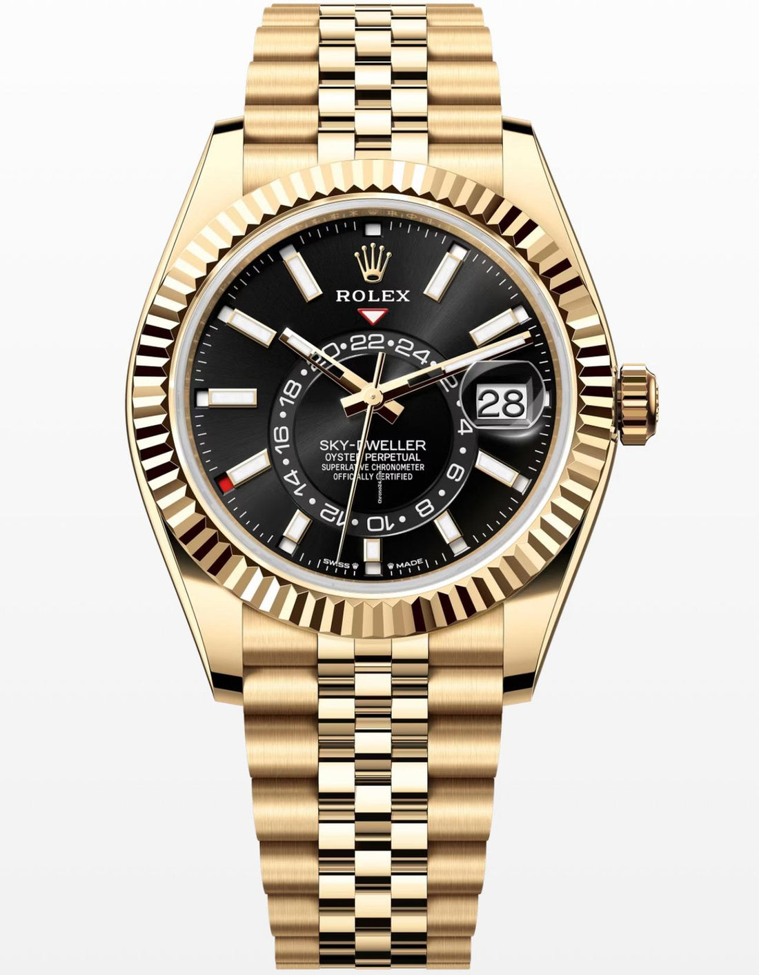 Rolex Sky-Dweller NEW RELEASE 2024 SKY-DWELLER JUBILEE BRIGHT BLACK DIAL 336938