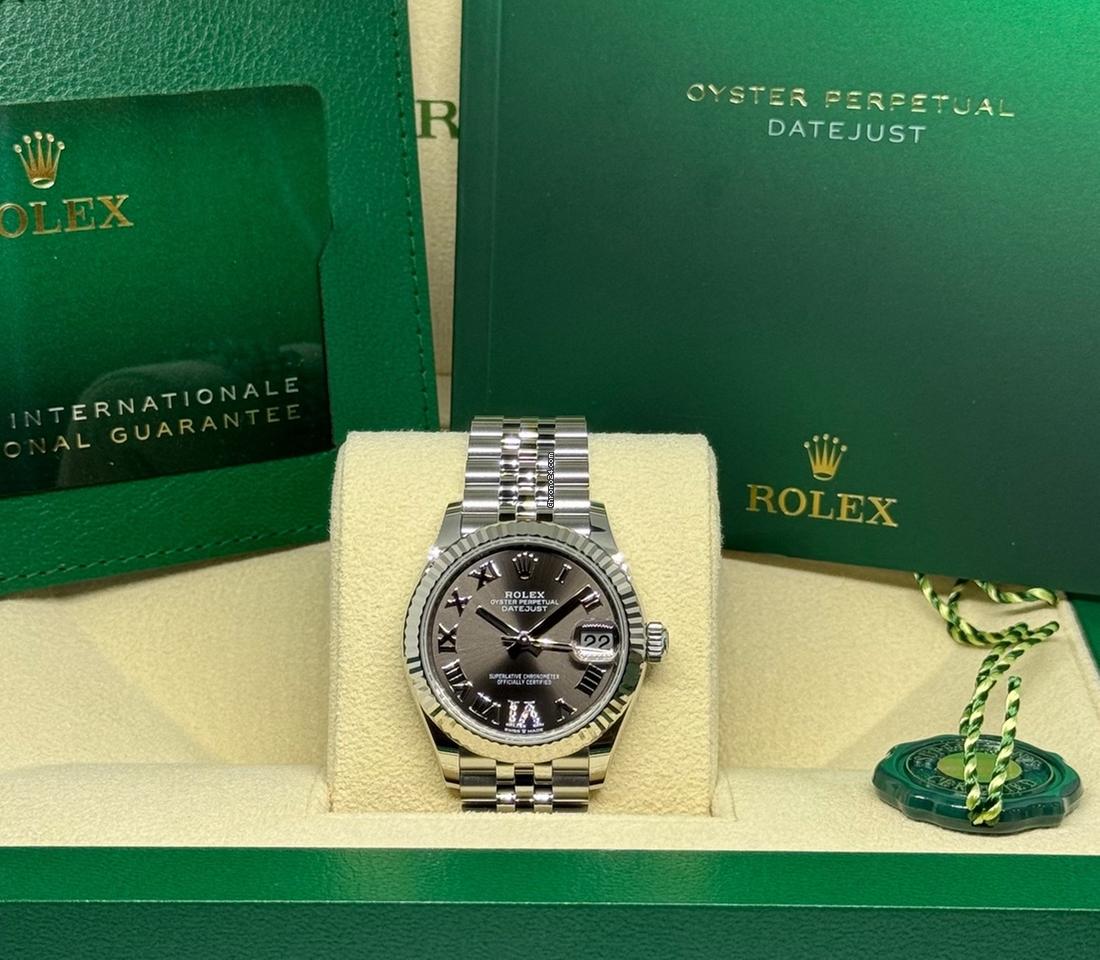Rolex Datejust 31 NEW 2024 Datejust 31GREY DIAMOND Vi DIAL JUBILEE 278274