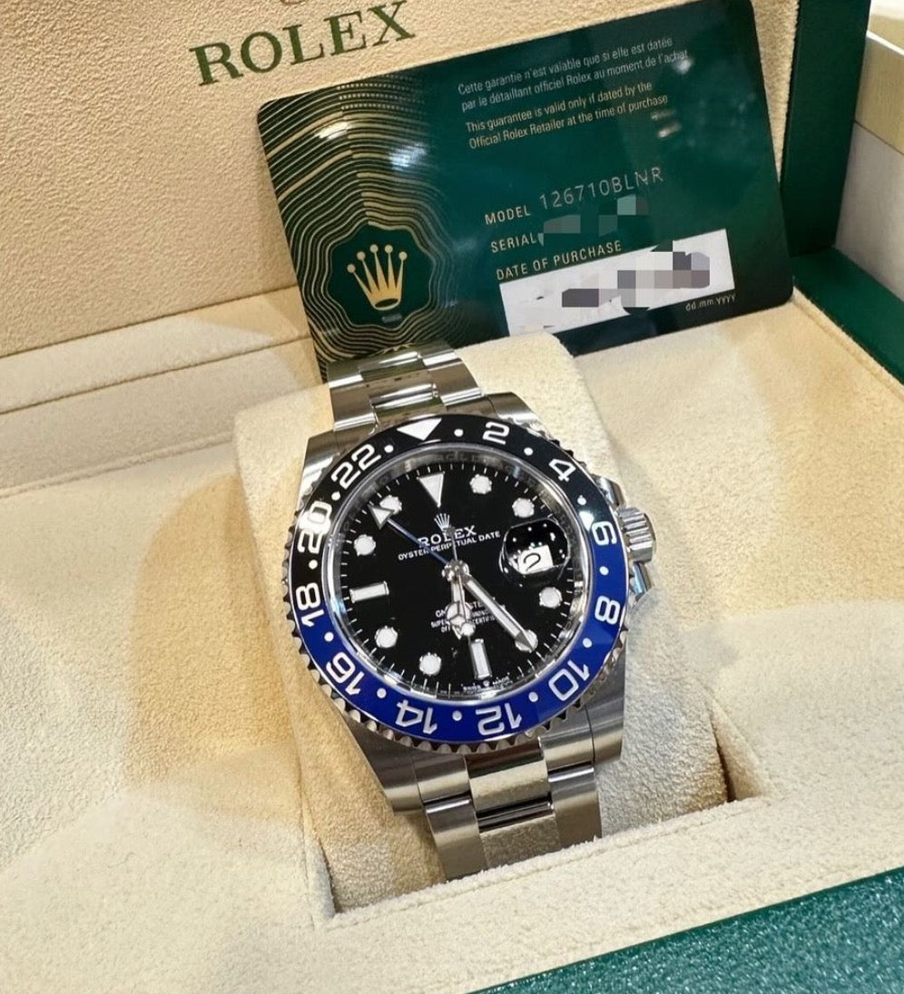 UNWORN 2024 Rolex 126710BLNR GMT-Master II 40mm "Batman" Oyster Bracelet