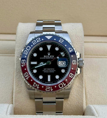 UNWORN 2024 Rolex GMT-Master II "Pepsi" 40mm - Blue And Red Pepsi Bezel - Black Dial - Oyster Bracelet - 126710BLRO