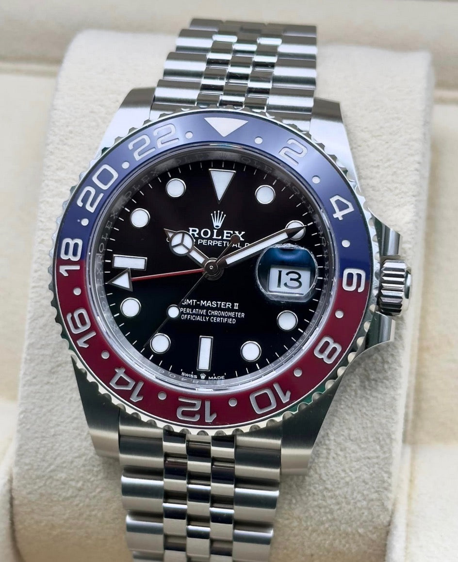 UNWORN 2024 Rolex GMT-Master II "Pepsi" Jubilee Bracelet Ref: 126710BLRO