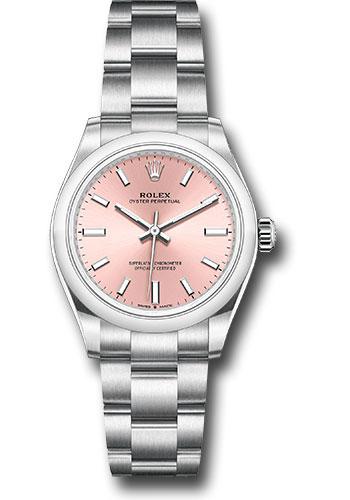 Rolex Oyster Perpetual 31 Watch - Domed Bezel - Pink Index Dial - Oyster Bracelet - 2020 Release - 277200 pio