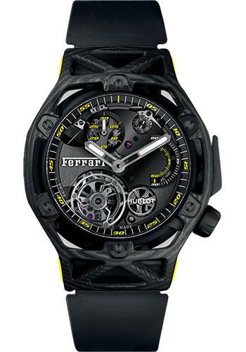 Hublot Novelties Techframe Ferrari Tourbillon Chronograph Carbon Yellow Limited Edition of 70 Watch-408.QU.0129.RX