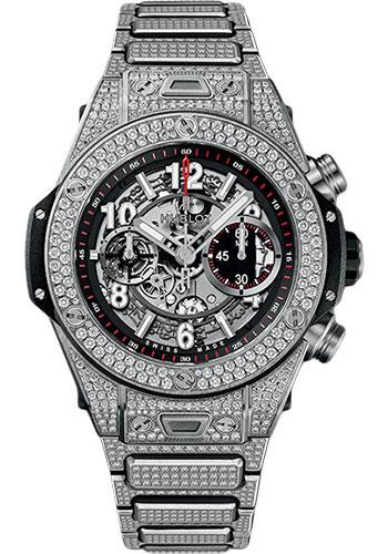 Hublot Big Bang Unico Titanium Pave Bracelet Watch-411.NX.1170.NX.3704