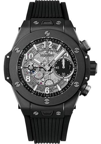 Hublot Big Bang Unico Black Magic Watch - 42 mm - Black Skeleton Dial - Black Structured Rubber Strap-441.CI.1171.RX