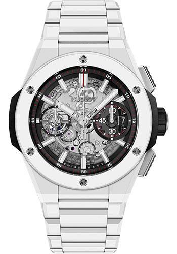 Hublot Big Bang Integral White Ceramic Watch - 42 mm - Grey Skeleton Dial-451.HX.1123.HX