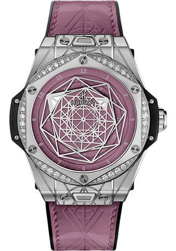 Hublot Big Bang One Click Sang Bleu Steel Pink Diamonds Watch - 39 mm - And Pink Dial Limited Edition of 200-465.SS.89P7.VR.1204.MXM20