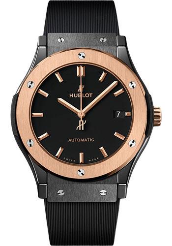 Hublot Classic Fusion Ceramic King Gold Watch - 45 mm - Black Lacquered Dial-511.CO.1181.RX