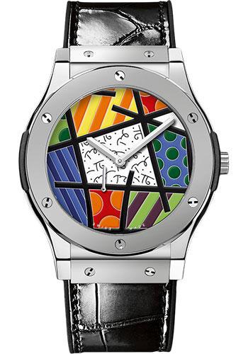 Hublot Classic Fusion Ultra-Thin Enamel Britto Platinum Limited Edition of 30 Watch-515.TS.0910.LR