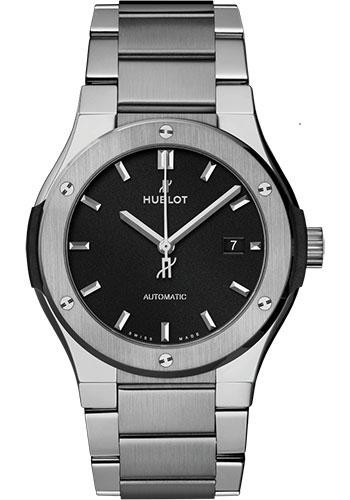 Hublot Classic Fusion Titanium Bracelet Watch - 42 mm - Black Dial-548.NX.1170.NX
