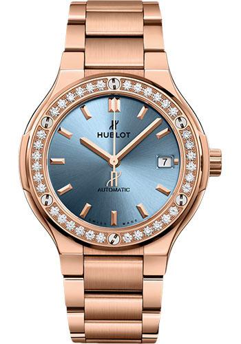 Hublot Classic Fusion King Gold Light Blue Watch-568.OX.891L.OX.1204