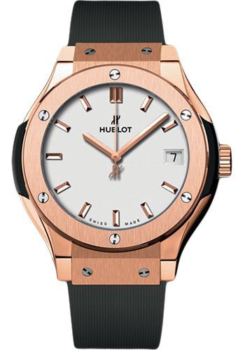 Hublot Classic Fusion King Gold Opalin Pave Watch-582.OX.2610.RX.1704