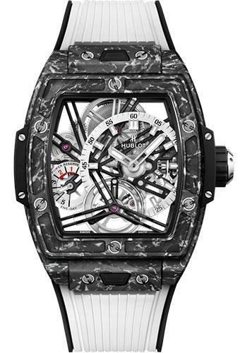 Hublot Spirit of Big Bang Tourbillon Carbon White Watch - 42 mm - Sapphire Dial - Black and White Rubber Strap Limited Edition of 100-645.QW.2012.RW