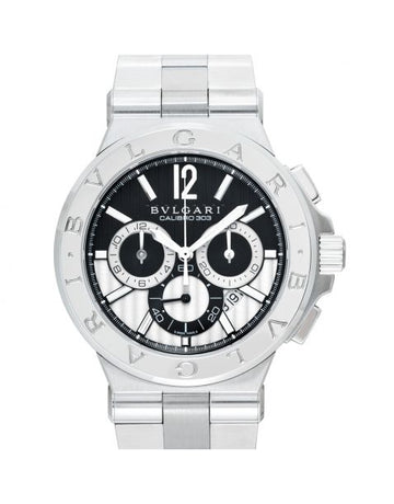 Diagono Automatic Black Dial Stainless Steel Men's Watch