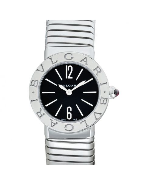 Bvlgari Bvlgari Quartz Black Dial Stainless Steel Ladies Watch
