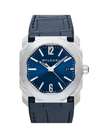 Octo Automatic Blue Dial Stainless Steel Men's Watch