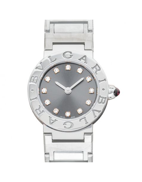 Bvlgari Bvlgari Quartz Black Dial Stainless Steel Ladies Watch