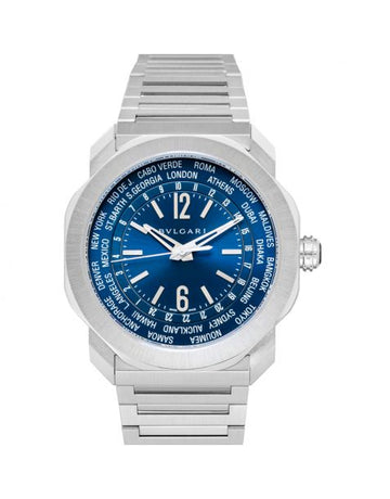 Octo Automatic Blue Dial Stainless Steel Men's Watch