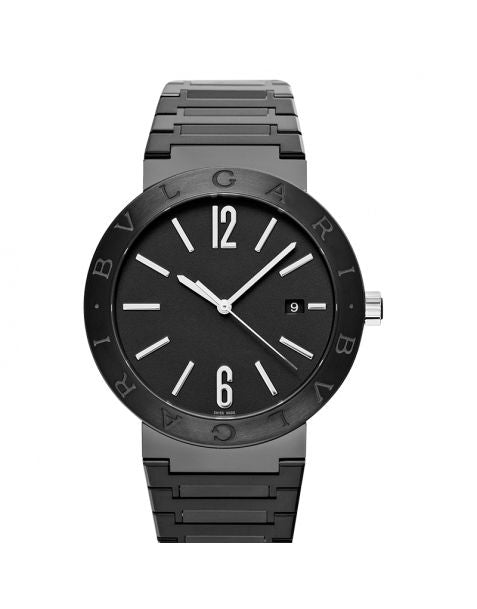 Serpenti Automatic Black Dial Stainless Steel Men's Watch