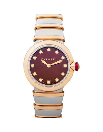 LVCEA Quartz Brown Dial Diamond Ladies Watch
