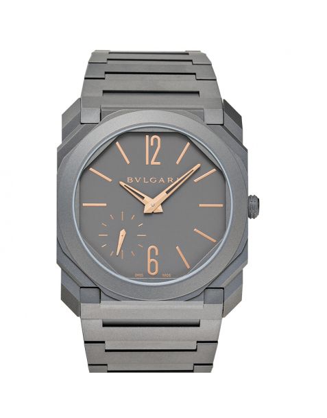 Octo Finissimo Automatic Grey Dial Titanium Men's Watch
