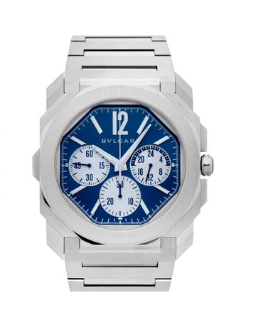 Octo Automatic Blue Dial Stainless Steel Men's Watch
