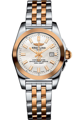 Breitling Galactic 29 Sleek Watch - Steel & rose Gold - Mother-Of-Pearl Dial - Two-Tone Bracelet - C72348121A1C1