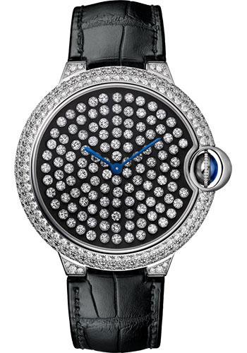Cartier Ballon Bleu de Cartier Limited Edition of 100 Watch - 42 mm White Gold Diamond Case - White Gold Nac-Treated Dial - HPI01062