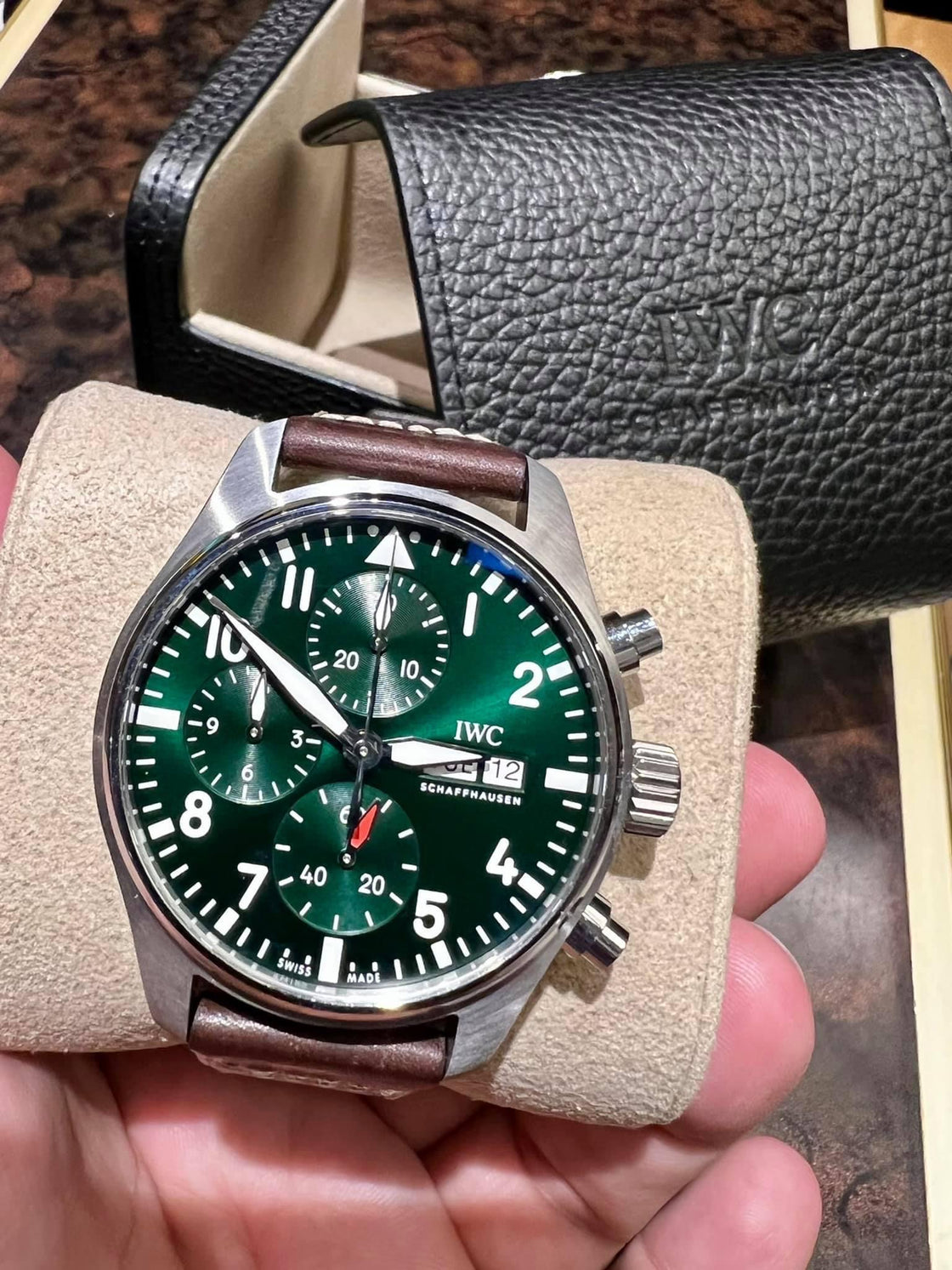 IWC Pilot’s Watch Chronograph 41 Green Dial IW388103