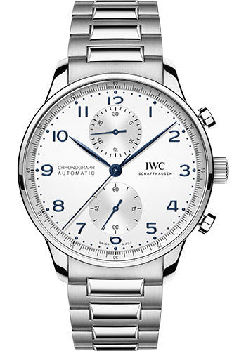 IWC Portugieser Chronograph - Stainless Steel Case - Silver-Plated Dial - Stainless Steel Bracelet - IW371617