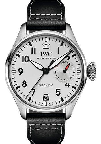 IWC Big Pilot’s Watch Edition Las Vegas Watch - Stainless Steel Case - Silver-Plated Dial - Black Calfskin Strap Limited Edition of 250 - IW501014