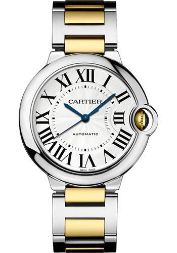 Cartier Ballon Bleu de Cartier Watch - 36.6 mm Steel Case - Yellow Gold And Steel Bracelet - W2BB0012