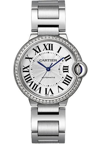 Cartier Ballon Bleu de Cartier Watch - 36 mm Steel Case - Silvered Dial - Interchangeable Bracelet - W4BB0024