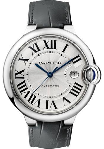 Cartier Ballon Bleu de Cartier 42 MM Watch - 42.1 mm Steel Case - Black Alligator Strap - W69016Z4