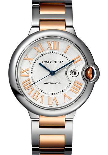 Cartier Ballon Bleu De Cartier Watch - 42 mm Steel And Pink Gold Case - Pink Gold Bracelet - W6920095
