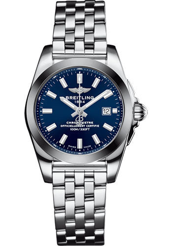 Breitling Galactic 29 Sleek Watch - Steel - Horizon Blue Dial - Steel Bracelet - W72348121C1A1