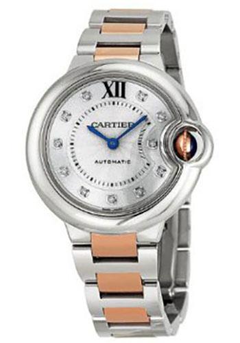 Cartier Ballon Bleu de Cartier Watch - 33 mm Steel Case - Pink Gold And Steel Bracelet - WE902061