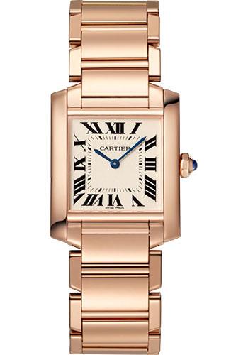 Cartier Tank Francaise Watch - 30 mm Pink Gold Case - WGTA0030
