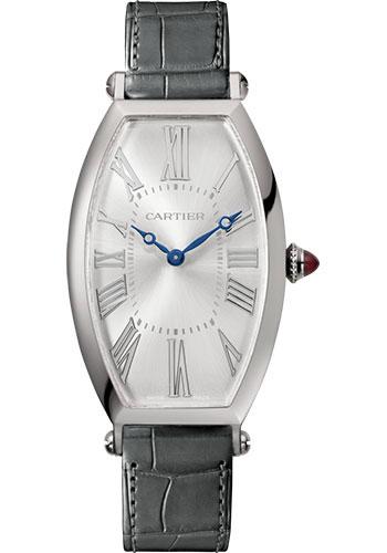 Cartier Tonneau Watch - 46.3 mm Platinum Case - Gray Alligator Strap - WGTN0005