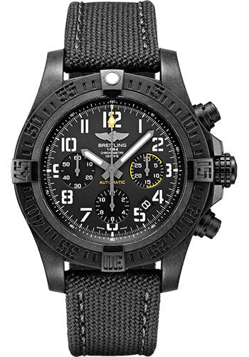 Breitling Avenger Hurricane 12h 45 Watch - Breitlight - Volcano Black Dial - Anthracite Military Strap - Tang Buckle - XB0180E41B1W1