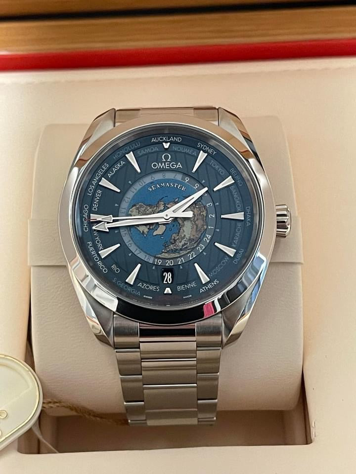 Omega Aqua Terra GMT Worldtimer 220.10.43.22.03.001